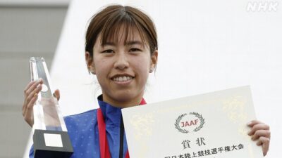 パリオリンピック20キロ競歩藤井菜々子選手の実績は？学生時代から代表内定までの成績をまとめてみました。