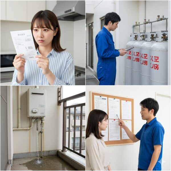 アパートでガス代が高い場合の確認点