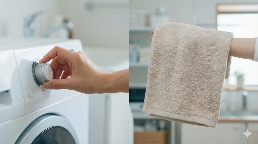 脱水時間を調整して水分を減らす