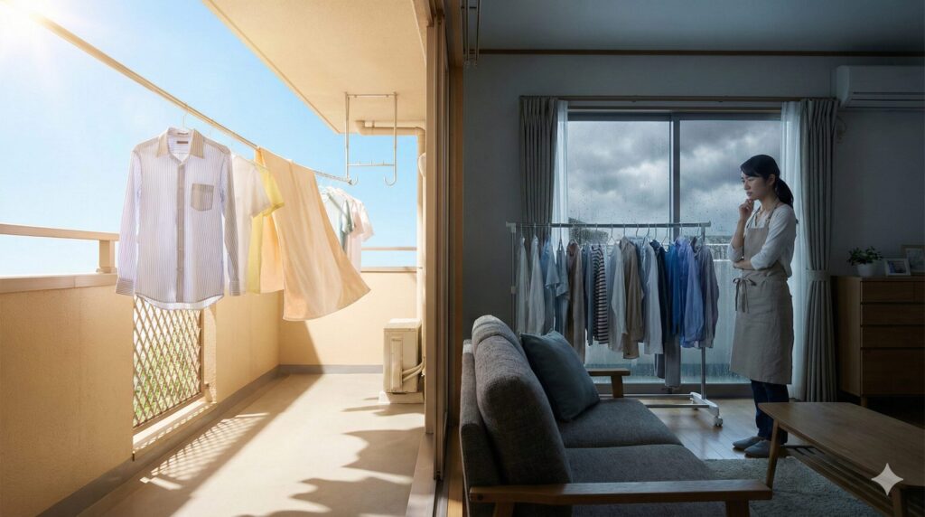 洗濯物が乾く時間は?季節や干し方で変わる目安と早めるコツ