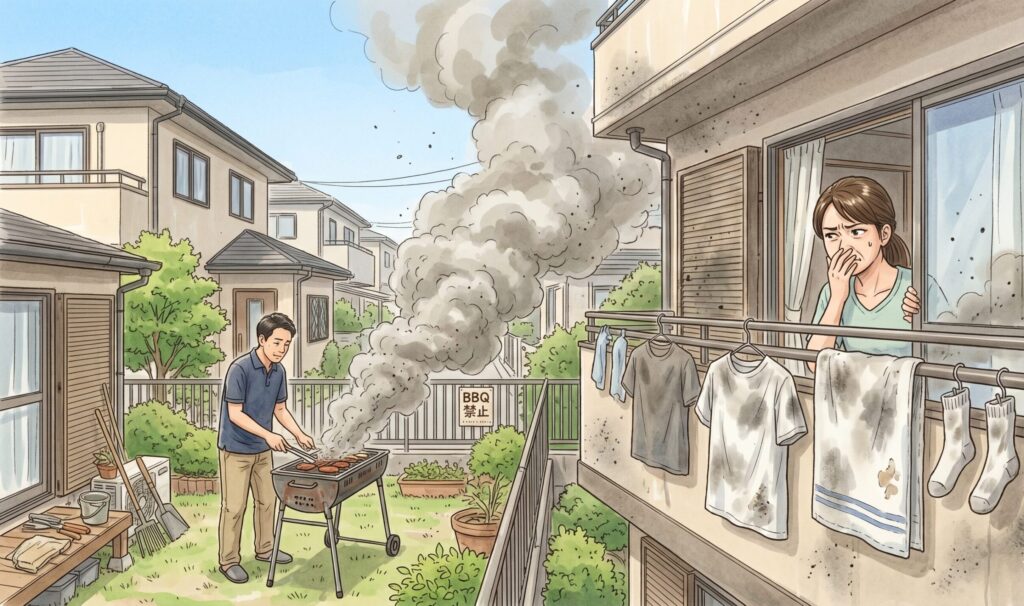 洗濯物に匂いがつく
