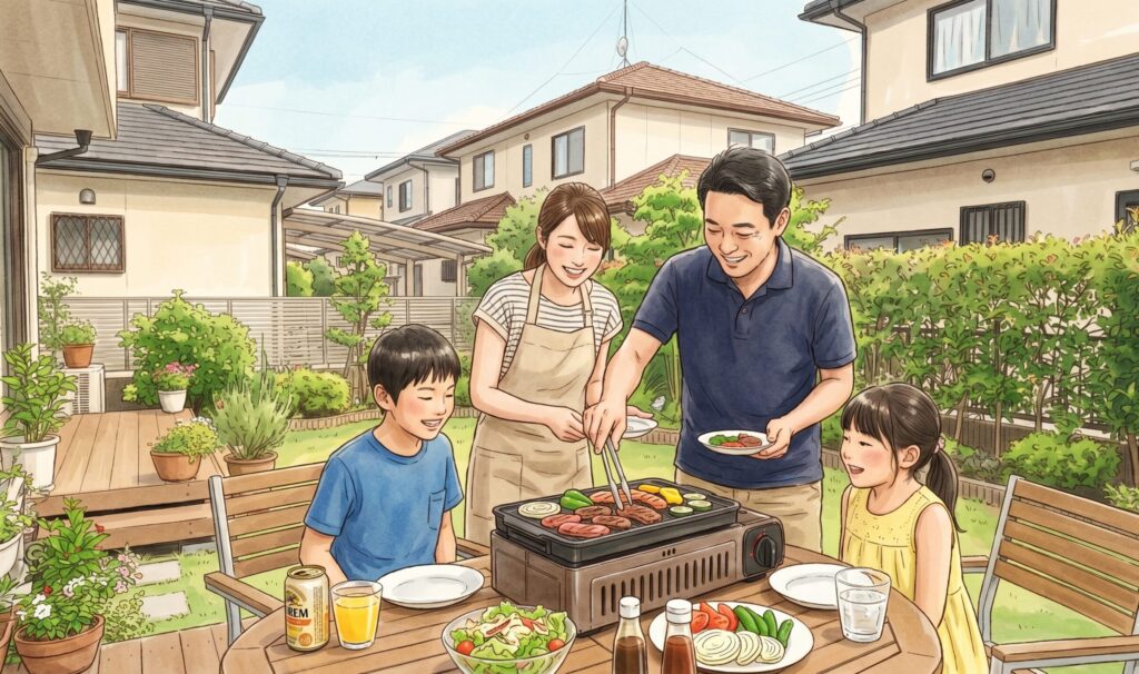 庭・ベランダBBQは非常識?煙や匂いで近所迷惑にならないための必須対策 庭・ベランダBBQは非常識?煙や匂いで近所迷惑にならないための必須対策